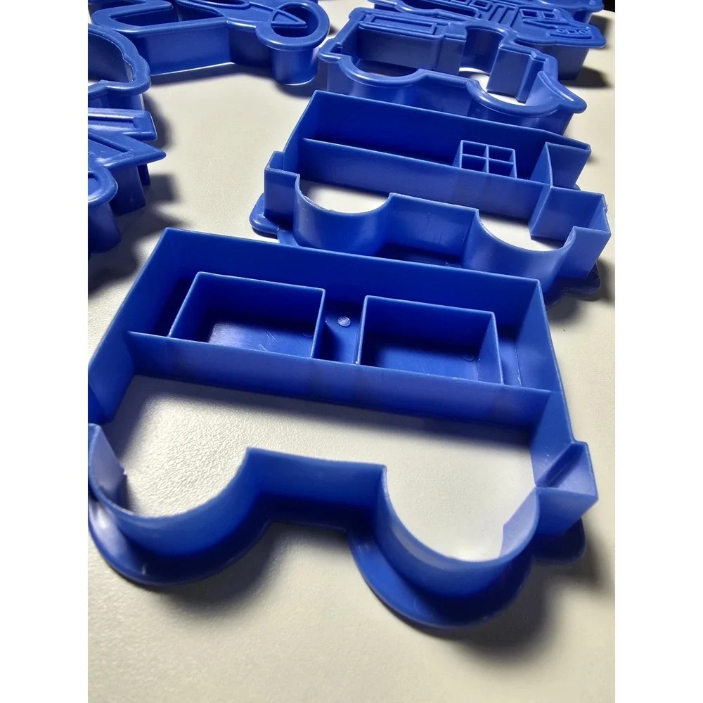 Planes Trains Automobiles Bike Boat Rocket Copter Cookie Cutter Set of 11  2